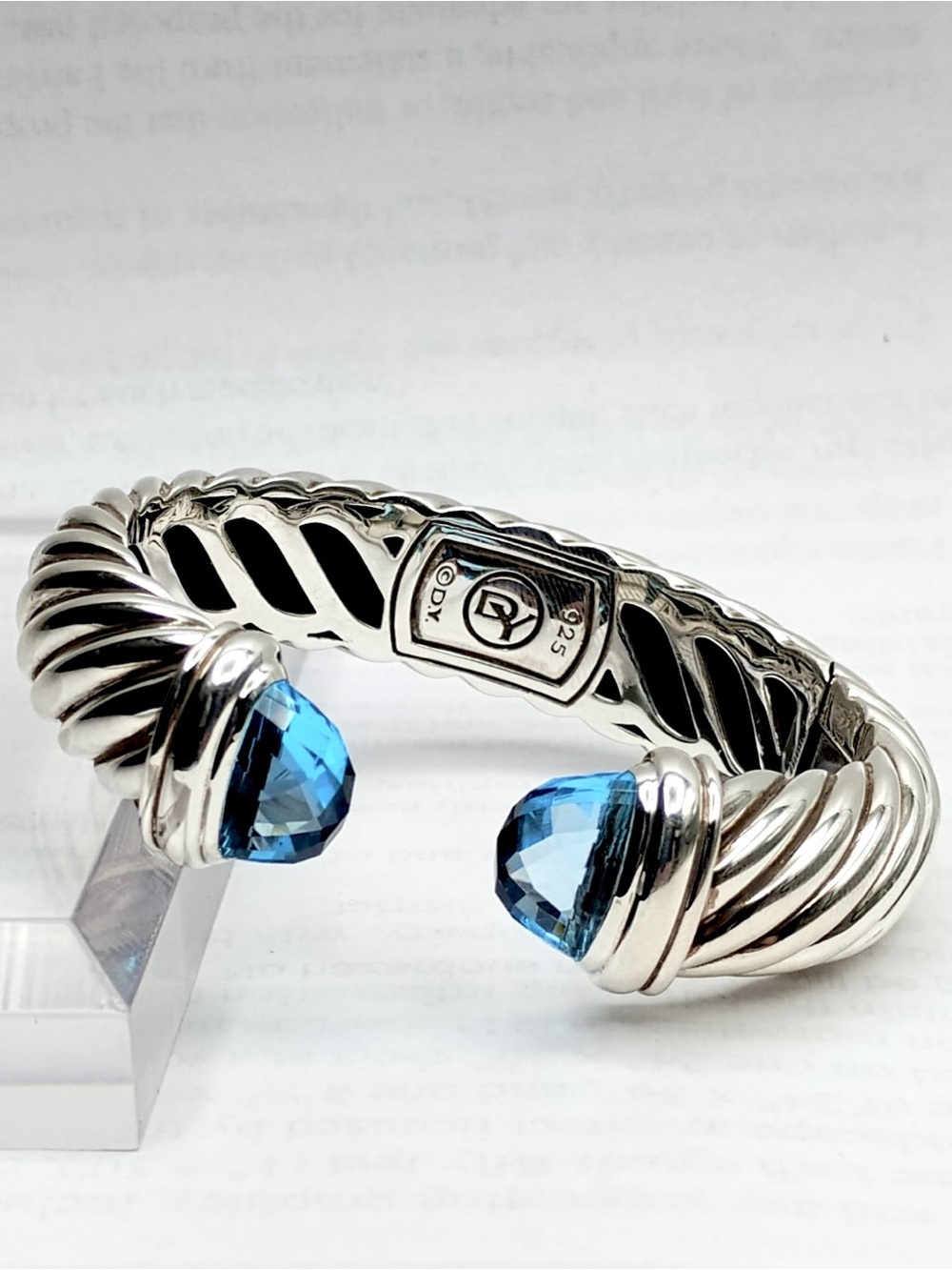 David Yurman 15mm Waverly Topaz Bracelet